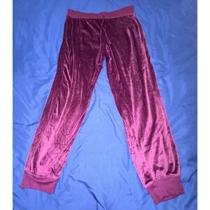 Honey Dew Medium Purple Velour Lounge Pants Joggers Pajamas